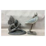 shore bird sculpture Fairy Garden Sculpture