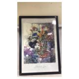 Flowers, Etc. Print by DeLooyt Arendt in Black Fra