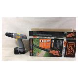 Cordless black and decker leaf blowe, and