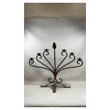 vintage French iron candelabra featuring five