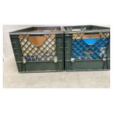 2 milk crates