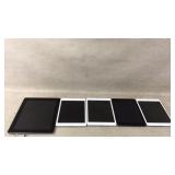 5 iPads power on and pop up dead battery logo