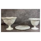 Vtg. Indiana Colony Milk Glass Compote Dish,