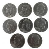 (8) 1970ï¿½s Eisenhower "Ike" Dollars