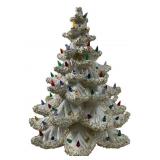 Taylor Mid century white ceramic Christmas tree