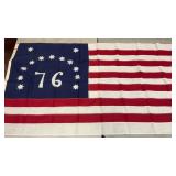 Bennington 76 flag features a prominent "76" and