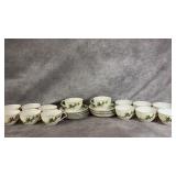 Vintage Kent China Tea Cups & Saucers. "Bali Hai"