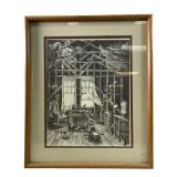Albert Dale Minear "Toys in the Attic" lithograph