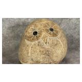 Handcrafted Boulder Stone Owl Figurine