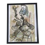 Pablo Picasso "The Smoker" Framed Print