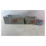 2 Wooden Crates, BETTY BOOP Cards
