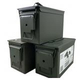 (3) Steel Ammo Cans