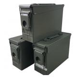 (3) Small Caliber Ammo Cans