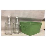 Green basket with Kitchentoolz