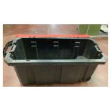 45 gallon tote with a latch and wheels
