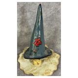 Handcrafted Ceramic Melted Gnome with Large