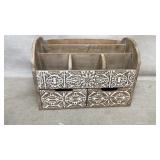 Wooden Desk Organizer with 2 Drawers