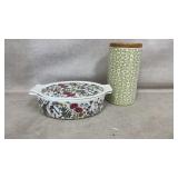 GRACE PANTRY Covered Casserole, Kris Ruff Filigree