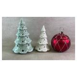Ceramic Christmas Decorations and Ornament Set