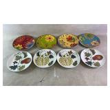 (4) Pottery Barn stoneware plates & (4) C