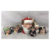 ROYAL DOULTON Character Santa Jug,CHEF,Sea Captain