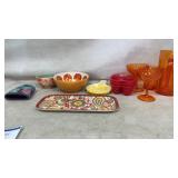 New Pitcher(plastic) w Glasses,Tray, Cozy, Spoon