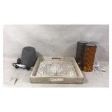 NEW Wood Serving Tray, Table Lamps