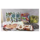 NEW Fabric Tote, Heavy Beaded Table Mats, Runners