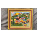 Vintage Art Piece Signed by Artist Colorful