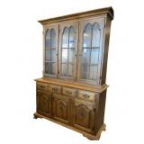 2 Pc Vintage China Hutch