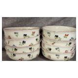 Set of Villeroy & Boch Cereal Bowls Petite Fleur