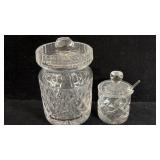 Vintage Waterford Lidded Honey Jar, Vintage Small