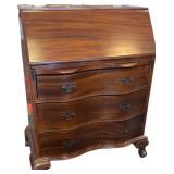 Vintage Wooden Secretary Drop Down Desk