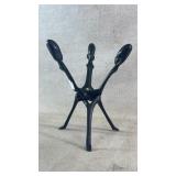 African Wooden Carved Tripod Bowl stand