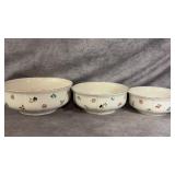(3) Villeroy & Boch Vegetable/Serving Bowls