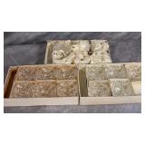 Vintage Cut Crystal Glass Open Salt Cellars or