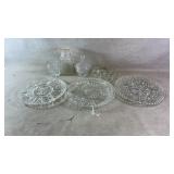 Vintage Clear Pressed Glassware