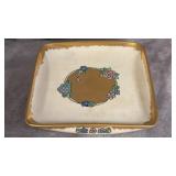 Antique Hand-painted Signed "D. Kellogg" Square