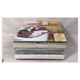 Vinyl Record Collection Featuring Various Artists