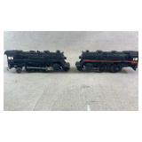 (2) Lionel black steam locomotives