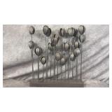 Poppy Pod Inspired Modern Metal Abstract