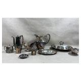 collection consists of various silver-plated