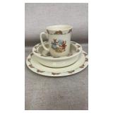 English fine bone china bunnykins set of three