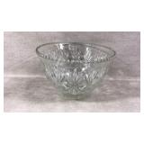 Vintage punch bowl starburst clear glass