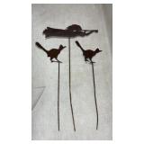 Rustic metal south western yard art
