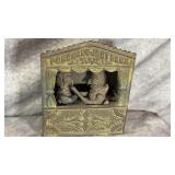 Antique Cast Iron Punch & Judy Mechanical Coin