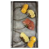 Vintage Metal 3D Flower Wall Art Sculpture
