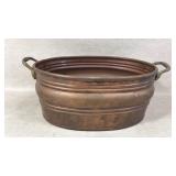 Solid copper bucket