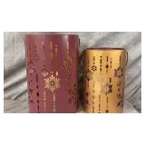 (2) Harry and David Matching Metal Lanterns