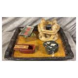 Aztec Circle of Friends Clay Candle Holder,